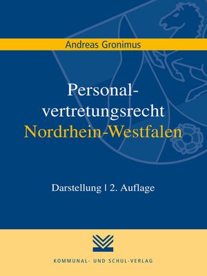 cover image of Personalvertretungsrecht Nordrhein-Westfalen